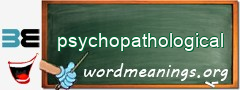 WordMeaning blackboard for psychopathological
